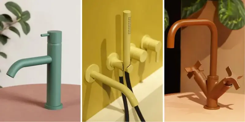rubinetti bagno colorati